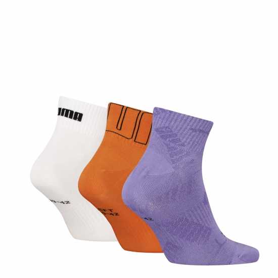 Мъжки чорапи Puma Mesh Qrtr 3P 99 Purple Combo Puma Mesh Qrtr 3P 99 Purple Combo Мъжки чорапи