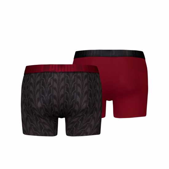Puma Print Boxer Burgundy Puma Print Boxer Burgundy