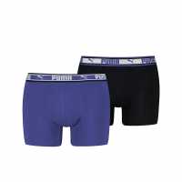 Мъжко бельо Puma Logo Boxer 2P Sn99 Purple Combo Puma Logo Boxer 2P Sn99 Purple Combo Мъжко бельо