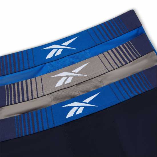 Reebok Mens 3 Pack Trunks Waite Reebok Mens 3 Pack Trunks Waite