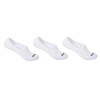 Firetrap 3Pk Invisible Sock Бяло Мъжки чорапи