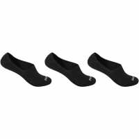 Firetrap 3Pk Invisible Sock Черно Мъжки чорапи