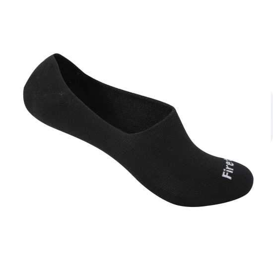 Firetrap 3Pk Invisible Sock Черно Мъжки чорапи