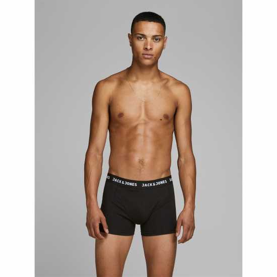 Jack And Jones Anthony 3-Pack Boxer Trunk Mens Черно Мъжко бельо