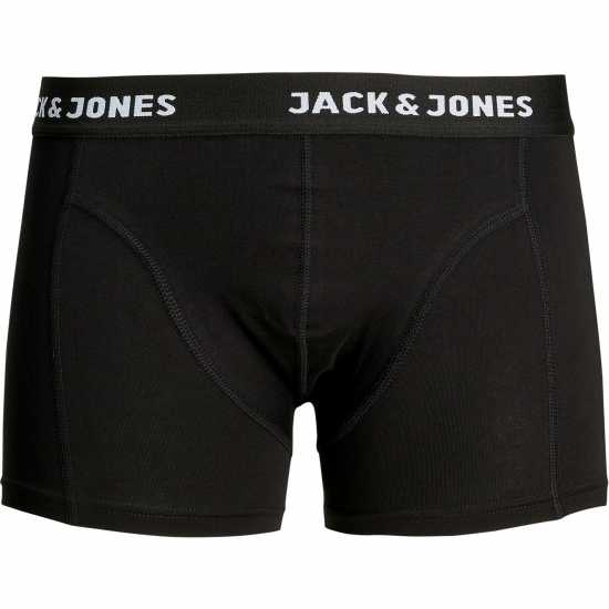 Jack And Jones Anthony 3-Pack Boxer Trunk Mens Black - Мъжко бельо