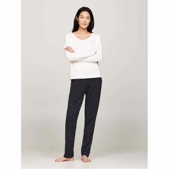 Дамски пижами Tommy Hilfiger Long Sleeved Pyjama Set Tommy Hilfiger Long Sleeved Pyjama Set Дамски пижами