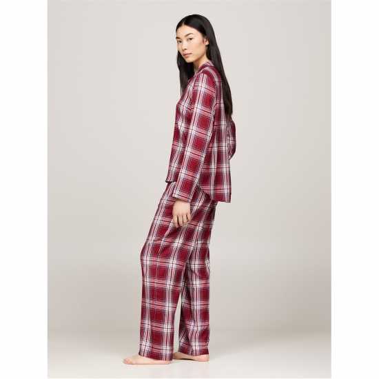 Дамски пижами Tommy Hilfiger Ls Flnl Shirt Pj Set (Ext.size) Tommy Hilfiger Ls Flnl Shirt Pj Set (Ext.size) Дамски пижами