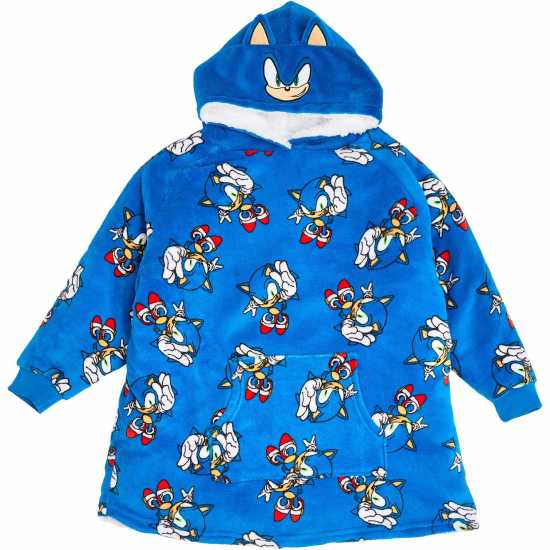 Детско облекло с герои Character Fleece Snuggle Hoodie Juniors Соник Character Fleece Snuggle Hoodie Juniors Соник Детско облекло с герои