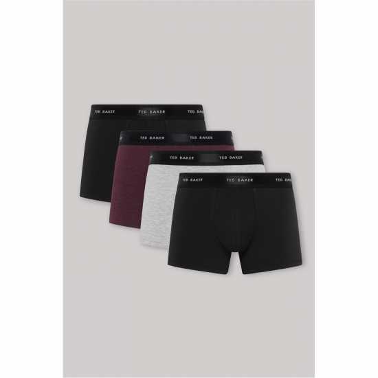 Ted Baker 4Pk Trunk Sn99 Black/Multi 