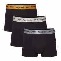 Reebok Mens 3 Pack Trunks Hirst Reebok Mens 3 Pack Trunks Hirst
