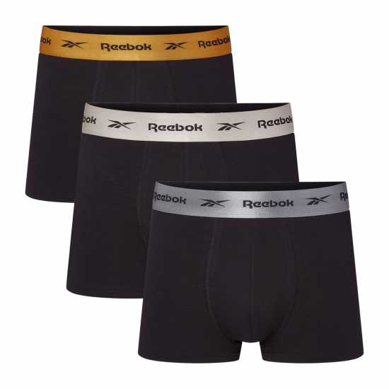 Reebok Mens 3 Pack Trunks Hirst  