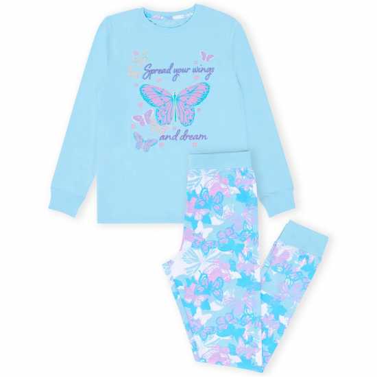 Miso Girls Butterfly Pyjama Set Miso Girls Butterfly Pyjama Set