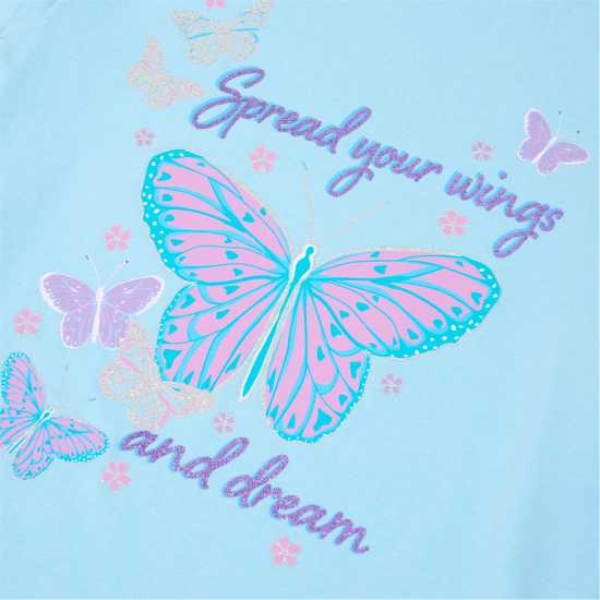 Miso Girls Butterfly Pyjama Set Miso Girls Butterfly Pyjama Set