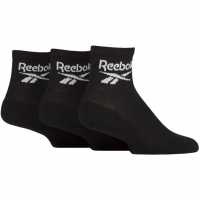 Reebok Ниски Чорапи Core Ankle Quarter Socks Black Reebok Ниски Чорапи Core Ankle Quarter Socks Black