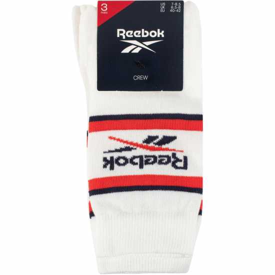 Reebok Sports Essentials Crew Socks White Reebok Sports Essentials Crew Socks White