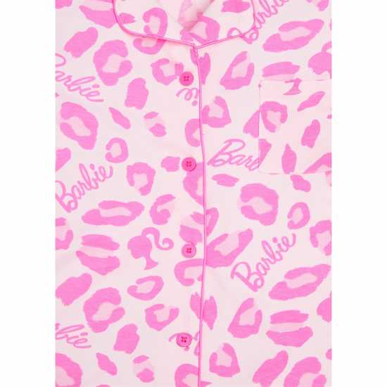 Character Ladies Barbie Button Detail Pyjama Set  Дамски стоки с герои