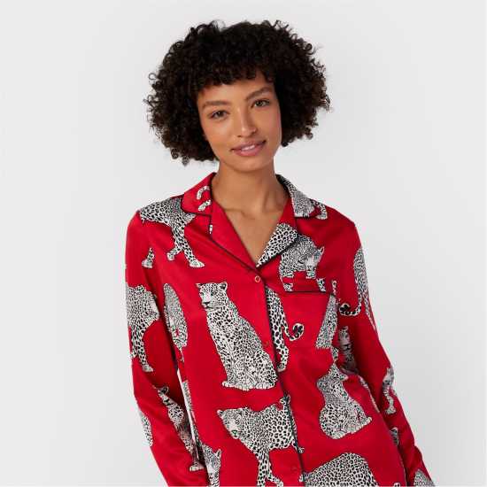 Chelsea Peers Women's Satin Long Sleeve Pyjama Set  