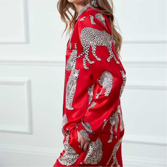 Chelsea Peers Women's Satin Long Sleeve Pyjama Set  