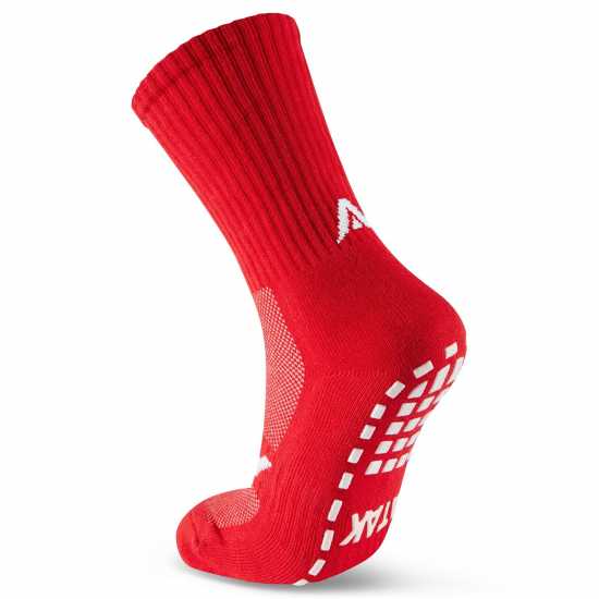 Atak Sports Mid Grip Socks Junior Red/White 