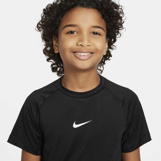 Nike Pro Big Kids' (Boys') Dri-FIT Short-Sleeve Top  Детски основен слой дрехи