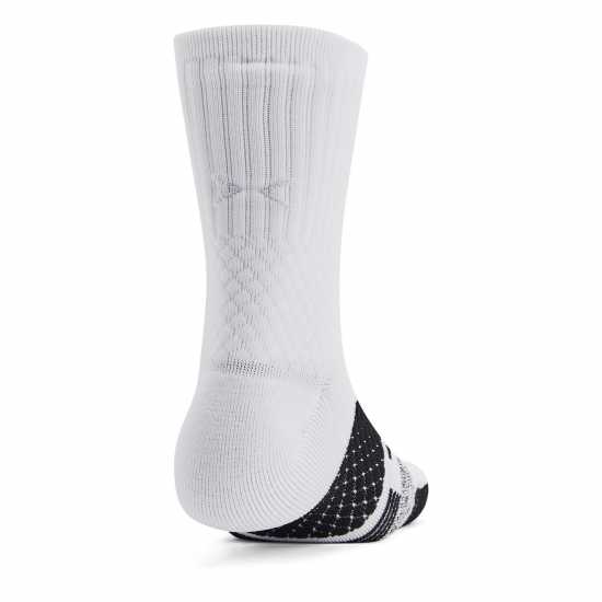 Мъжки чорапи Under Armour Curry Armourdry Playmaker Mid-Crew Socks Adults Бяло/Черно Under Armour Curry Armourdry Playmaker Mid-Crew Socks Adults Бяло/Черно Мъжки чорапи