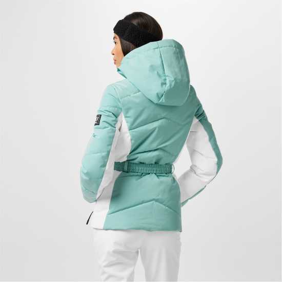 Jack Wills Hooded Puffer Jacket Аква Дамски грейки