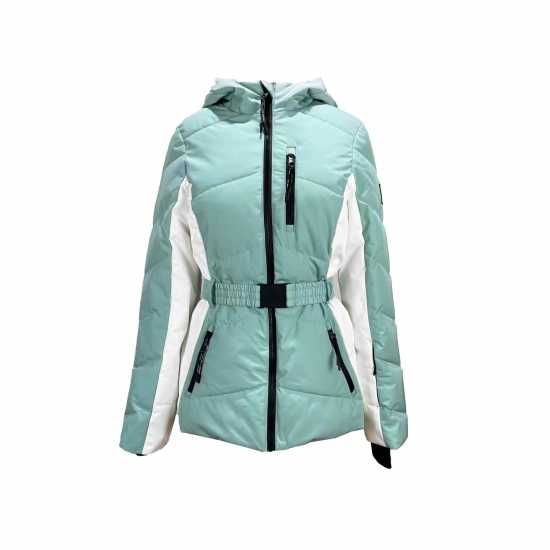 Jack Wills Hooded Puffer Jacket Аква Дамски грейки