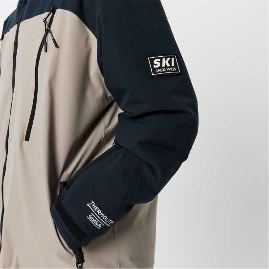 Мъжки ски якета Яке За Ски Jack Wills Panel Ski Jacket Черно/Пепел Яке За Ски Jack Wills Panel Ski Jacket Черно/Пепел Мъжки ски якета