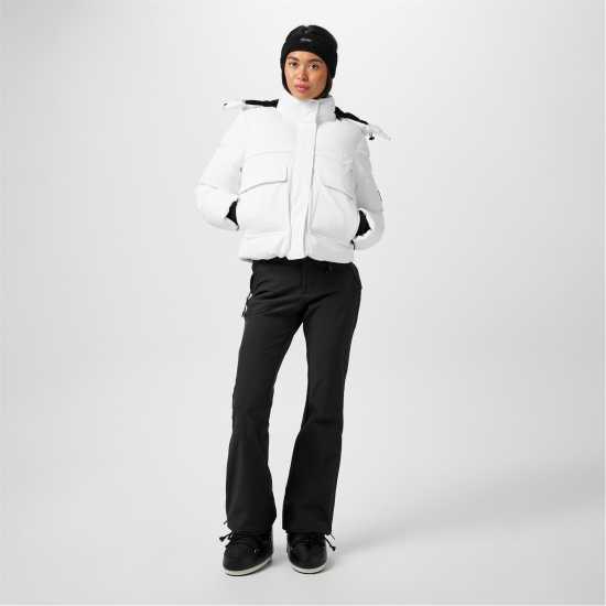 Jack Wills Cropped Puffer Jacket Бяло Дамски грейки