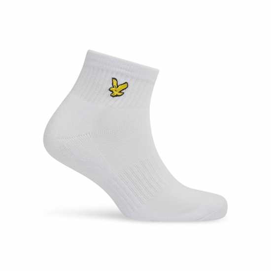 Lyle And Scott 3 Чифта Спортни Чорапи Men's 3 Pack Trainer Socks Бяло 