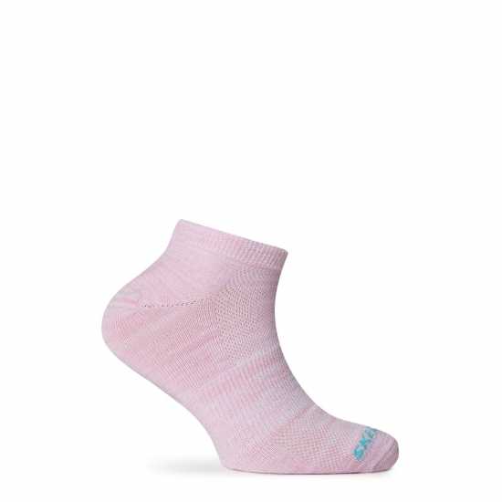 Детски чорапи Skechers 3 Pack Low Cut Socks Juniors Розово/Синьо Skechers 3 Pack Low Cut Socks Juniors Розово/Синьо Детски чорапи