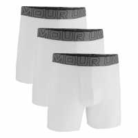 Мъжко бельо Under Armour Boxers 3-Pack Mens White Under Armour Boxers 3-Pack Mens White Мъжко бельо