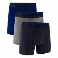 Мъжко бельо Under Armour Boxers 3-Pack Mens Navy/Steel/Ryal Under Armour Boxers 3-Pack Mens Navy/Steel/Ryal Мъжко бельо