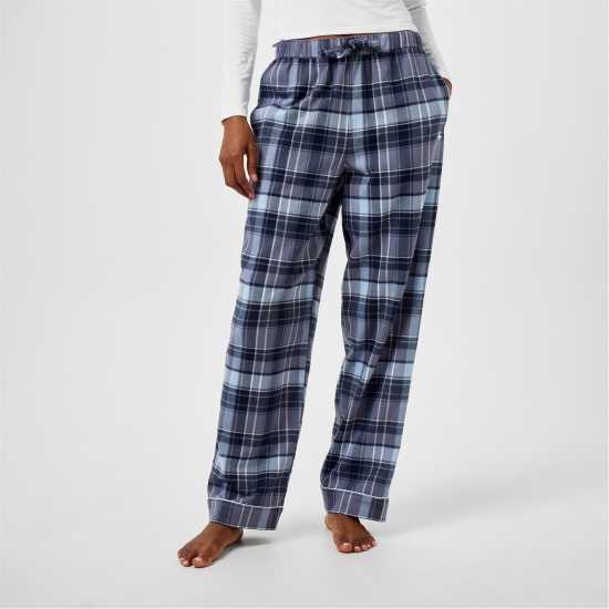 Jack Wills Check Flannel Pyjama Trousers Фолкстоун Каре 