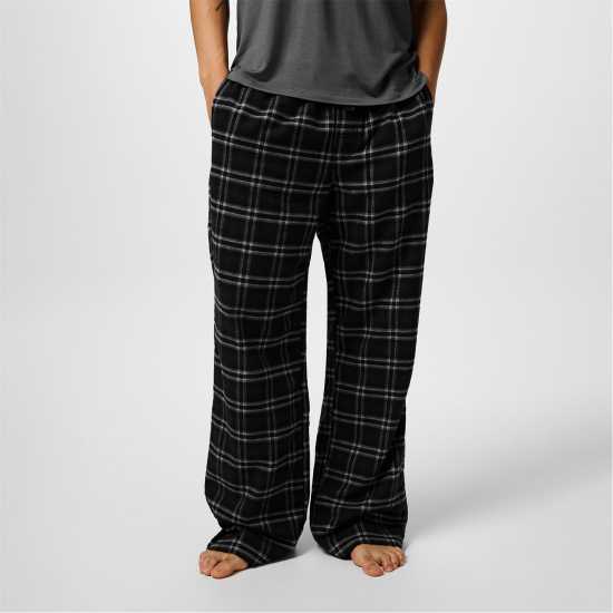 Jack Wills Flannel Check Trousers Черен проверка Мъжки пижами