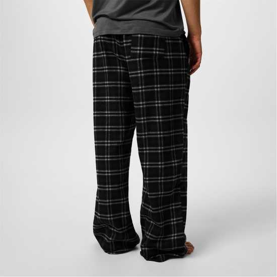 Jack Wills Flannel Check Trousers Черен проверка Мъжки пижами