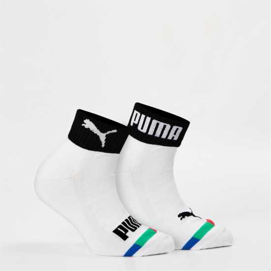 Puma Seasonal Qtr 2P Ch99 Бяла комбинация Детски чорапи