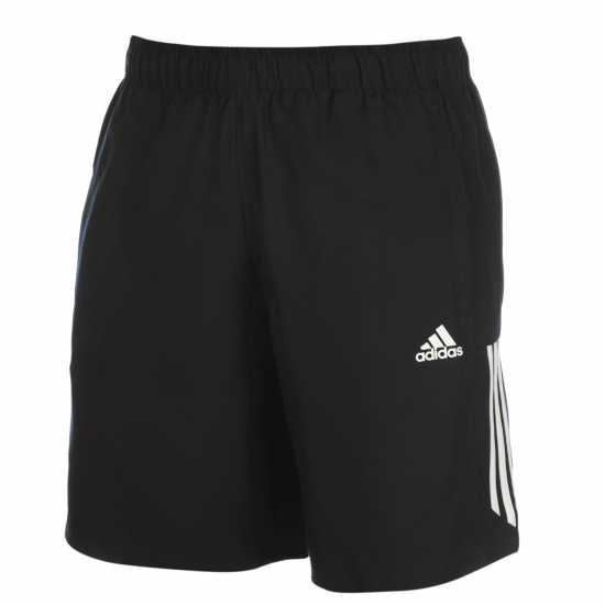 Adidas Essentials 3-Stripes Shorts ЧЕРНО/БЯЛО Дамски къси панталони
