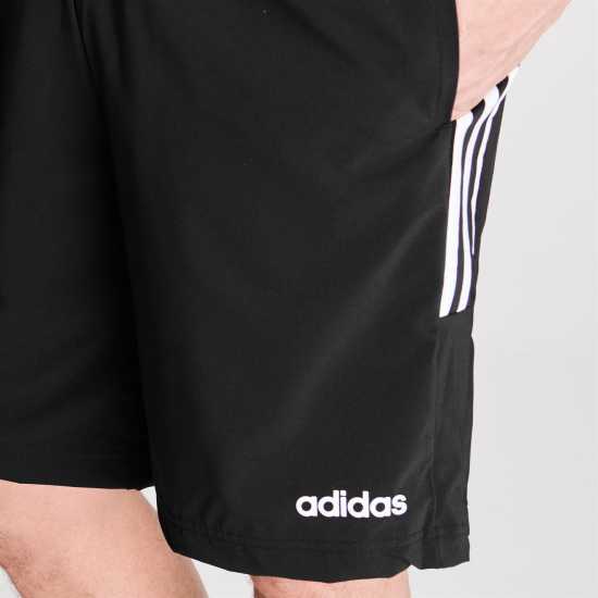 Adidas Essentials 3-Stripes Shorts ЧЕРНО/БЯЛО Дамски къси панталони