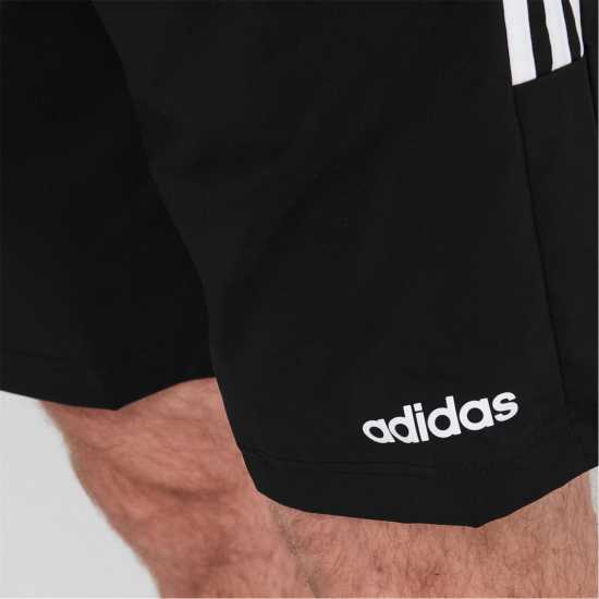 Adidas Essentials 3-Stripes Shorts ЧЕРНО/БЯЛО Дамски къси панталони