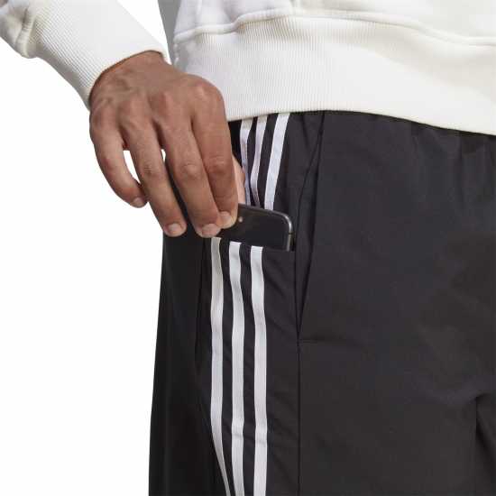 Adidas Мъжки Шорти 3-Stripes Shorts Mens Black/White Мъжко облекло за едри хора