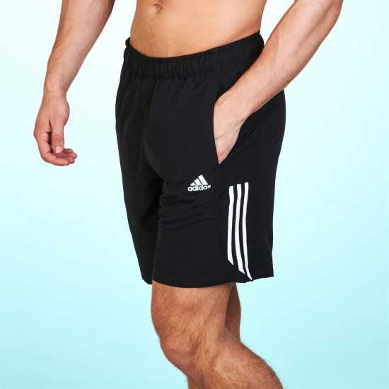 Adidas Essentials 3-Stripes Shorts ЧЕРНО/БЯЛО Дамски къси панталони