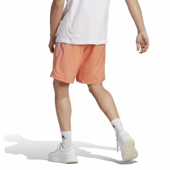 Adidas Мъжки Шорти 3-Stripes Shorts Mens Coral/White Мъжко облекло за едри хора