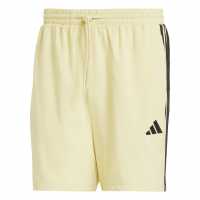 Adidas Essentials 3-Stripes Shorts Прахово жълто Дамски къси панталони