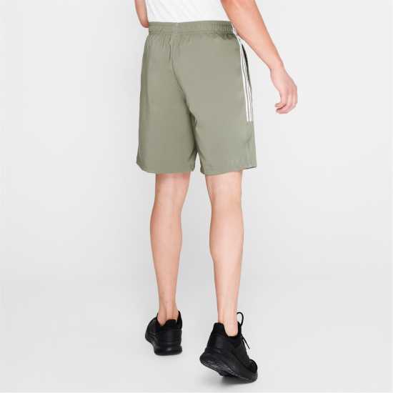 Adidas Мъжки Шорти 3-Stripes Shorts Mens Khaki/White Мъжко облекло за едри хора