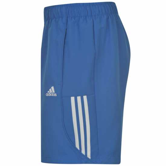 Adidas Essentials 3-Stripes Shorts Свети синьо Дамски къси панталони