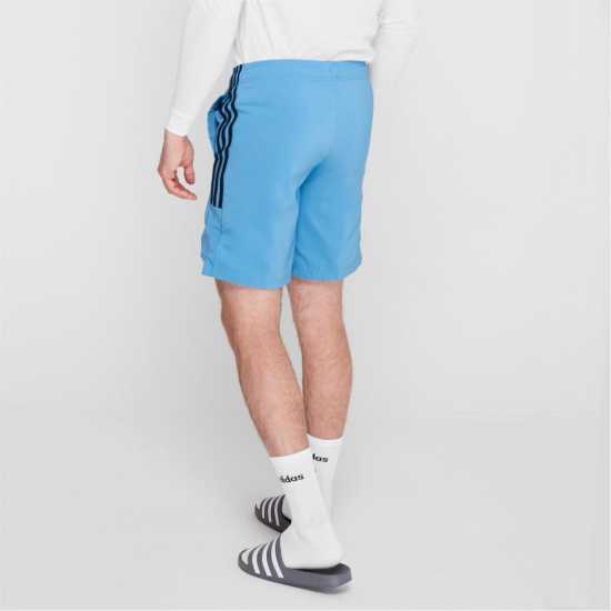 Adidas Essentials 3-Stripes Shorts Свети синьо Дамски къси панталони
