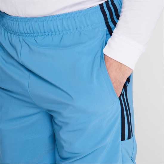 Adidas Essentials 3-Stripes Shorts Свети синьо Дамски къси панталони