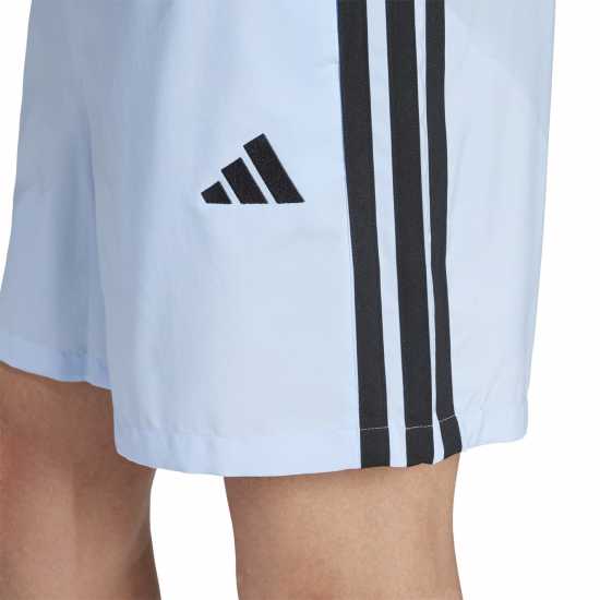 Adidas Essentials 3-Stripes Shorts Свети синьо Дамски къси панталони