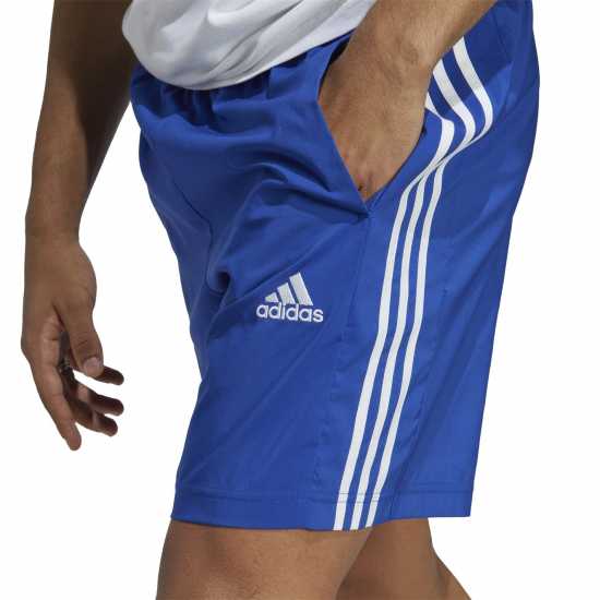 Adidas Essentials 3-Stripes Shorts Ярко Кралско/Бяло Дамски къси панталони